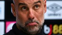 Kekecewaan tersebut bertambah menyusul isu Pep Guardiola yang akan meninggalkan Manchester City pada akhir musim ini. (AFP/Glyn Kirk)