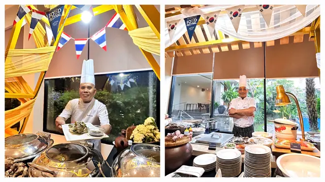 Food stall dari berbagai negara di Asia