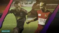 Striker timnas berkostum PSM Makassar: Ferdinand Sinaga dan Kurniawan Dwi Yulianto. (Bola.com/Dody Iryawan/Foto:Abdi Satria)