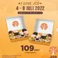 Franchise donut JCO menawarkan promo di awal bulan Juli 2022. (Photo dok. Instagram.com/jcoindonesia).