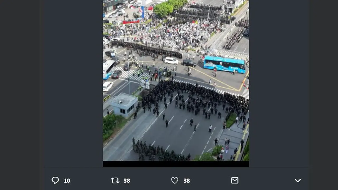 Kondisi terkini depan kantor Bawaslu.