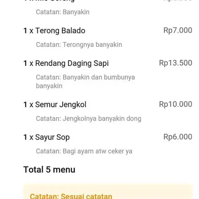 6 Catatan Pelanggan Minta Ekstra Ketika Pesan Makanan Online Ini Bikin Elus Dada