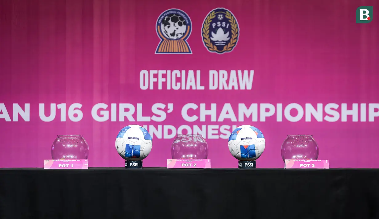 <p>Acara pengundian AFF U-16 Putri 2025 Indonesia yang berlangsung di SCTV Tower, Jakarta Pusat, pada Senin (21/7/2025). (Bola.com/Bagaskara Lazuardi)</p>