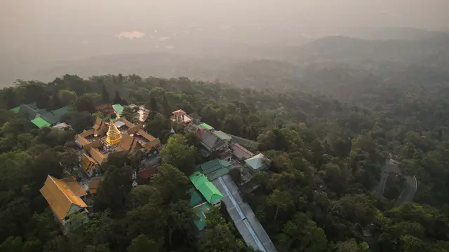 Potret Kota Chiang Mai di Thailand Berselimut Polusi Udara