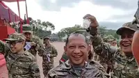 Kabinet Merah Putih Rayakan Ultah Tito Karnavian di Lembah Tidar, Diguyur Air Sampai Basah Kuyup