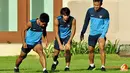 Latihan Timnas Indonesia Minggu (25/11/2012) di Hotel Horses Golden Palace, Kuala Lumpur, Malaysia.  tempat menginap Pemain Timnas Piala AFF 2012.