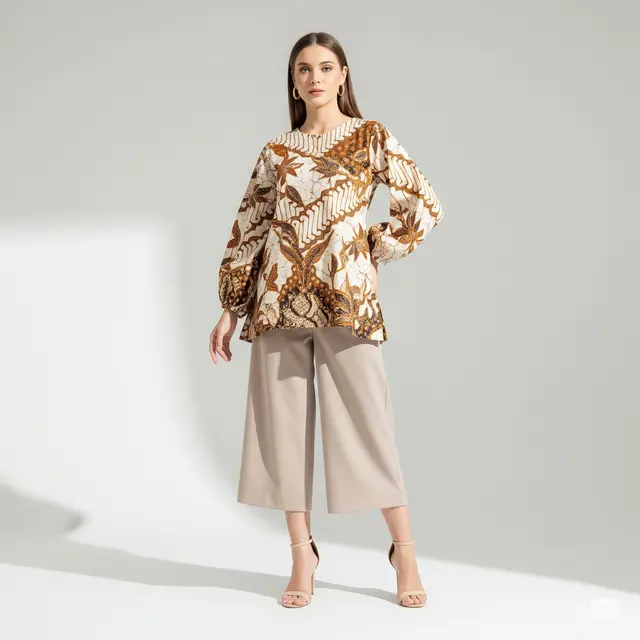 9 Model Batik Wanita Lengan Panjang untuk Kondangan yang Elegan dan Stylish