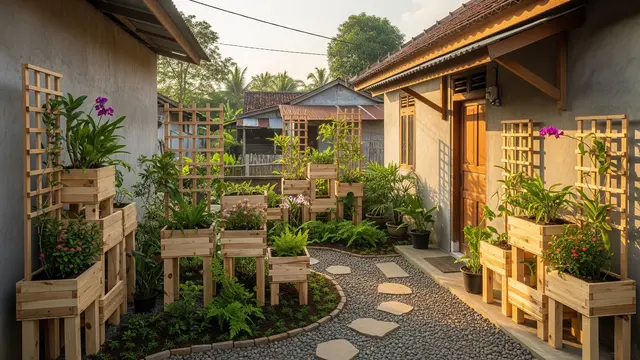 Model Pot Kayu Modular yang Dapat Disusun Ulang