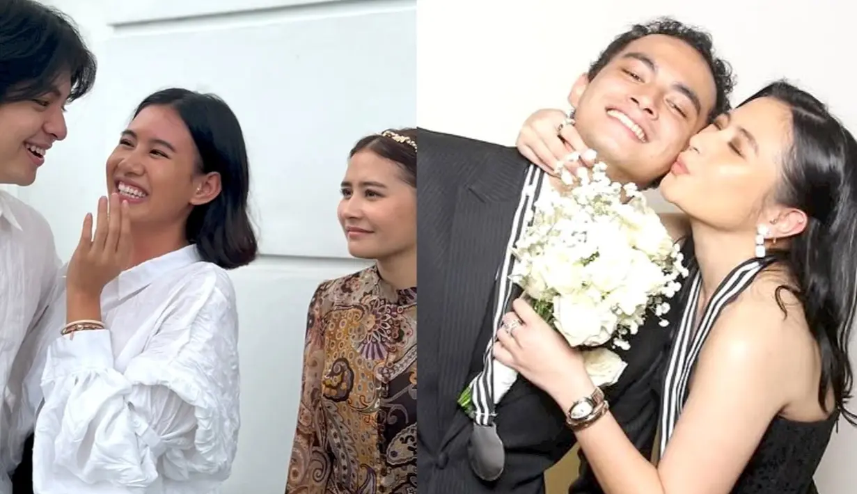 Bertempat di Bali, pernikahan Angga dan Shenina menjadi ajang selebriti untuk tampil memukau dengan gaya terbaiknya. Tak terkecuali Prilly, yang mencuri perhatian dengan tampilan elegan nan glamor. Bersama sang kekasih, Omara Esteghlal, keduanya tampil serasi dalam balutan outfit serba hitam yang chic dan sophisticated.