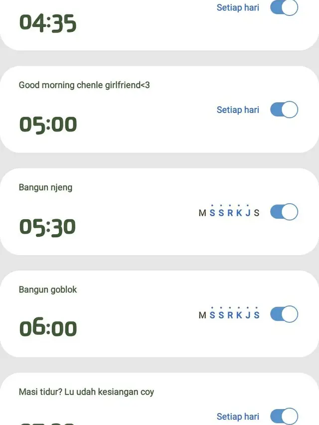 6 Keterangan Tulisan di Alarm Ponsel Ini Kocak, Dijamin Ampuh