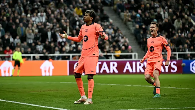 Tandang ke Markas Newcastle, Gol Lamine Yamal Selamatkan Blaugrana dari Kekalahan
