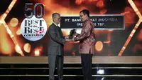 PT Bank Rakyat Indonesia (Persero) Tbk meraih penghargaan Best of the Best dari Forbes Indonesia, majalah bisnis dan finansial yang berafiliasi dengan majalah Forbes di Amerika Serikat.