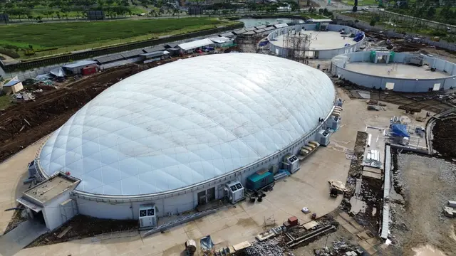 PT Bressen Technology Indonesia  meluncurkan proyek Air Dome pertama di Indonesia, berlokasi di Pantai Indah Kapuk atau PIK 2. (Dok Bressen)