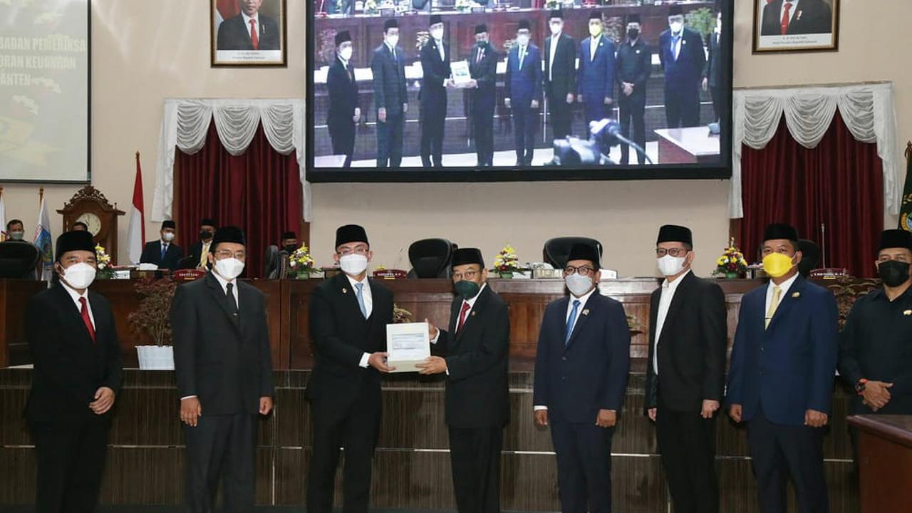 BPK RI Serahkan Opini WTP Ke Pemprov Banten. (Senin, 24/05/2021).