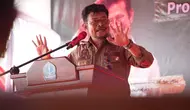 Mentan SYL dalam acara Gerakan Nasional (Gernas) Penanganan El Nino di Kabupaten Bone, Sulawesi Selatan, Selasa (19/9/2023). (Foto: Istimewa)
