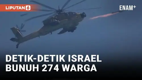 VIDEO: Serangan Helikopter Israel di Gaza, 274 Warga Palestina Tewas