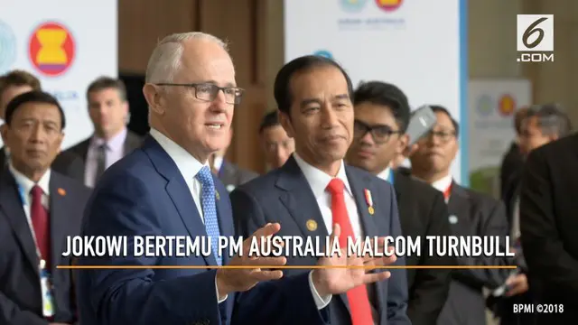 VIDEO: Jokowi Bertemu PM Australia Malcom Turnbull