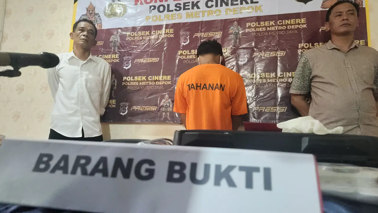 Polsek Cinere menangkap tersangka berinisial MSA usai mencuri saat korban melakukan mudik hari raya Idul Fitri.