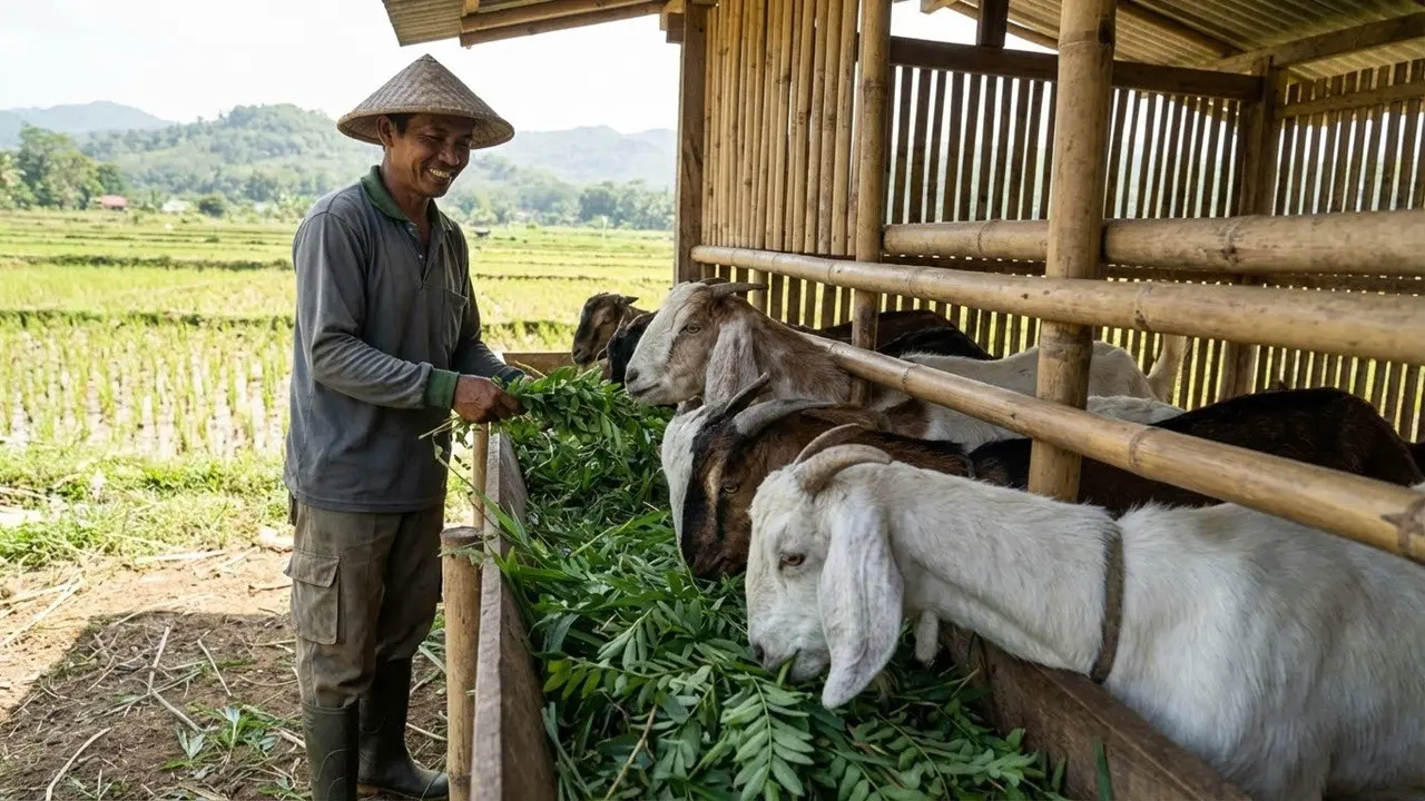 Pakan Hijauan Paling Kaya Protein untuk Kambing