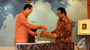 Serah terima jabatan Kemendag RI dari Muhammad Lutfi ke Rachmat Gobel, Jakarta, Senin (27/10/2014). (Liputan6.com/Andrian M Tunay)