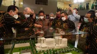 Menteri Kesehatan RI Budi Gunadi Sadikin saat acara 'The Strengthening of National Referral Hospitals and Vertical Technical Units Project' di RS Kanker Dharmais, Jakarta, Sabtu (26/3/2022). (Dok Kementerian Kesehatan RI)