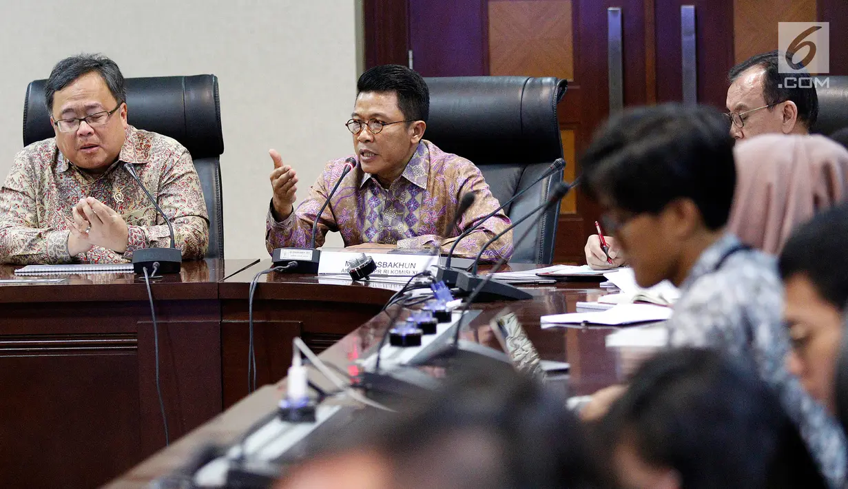 Suasana diskusi bertema "Berapa Lama Membangun Ibukota Baru?" di Kantor Staf Presiden, Jakarta, Senin (13/5/2019). Presiden Joko Widodo kembali mengangkat tentang rencana pemindahan ibu kota negara dari Jakarta. (Liputan6.com/Johan Tallo)