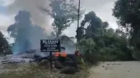 KKB Pimpinan Aibon Kogoya Serang dan Bakar Pos Penjagaan di Nabire, 2 Orang Tewas