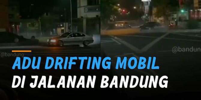 VIDEO: Viral Adu Drifting Mobil Di Jalanan Kota Bandung