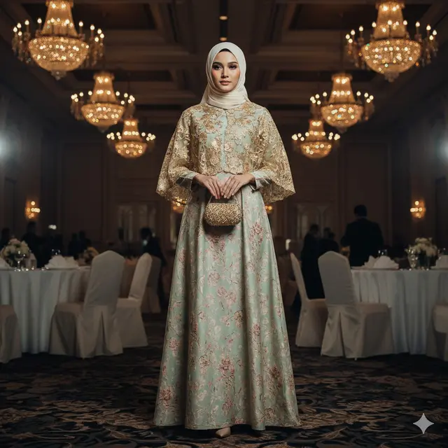7 Tren Baju Batik Syar’i Kombinasi Brokat: Tampil Anggun dan Elegan di Acara Formal