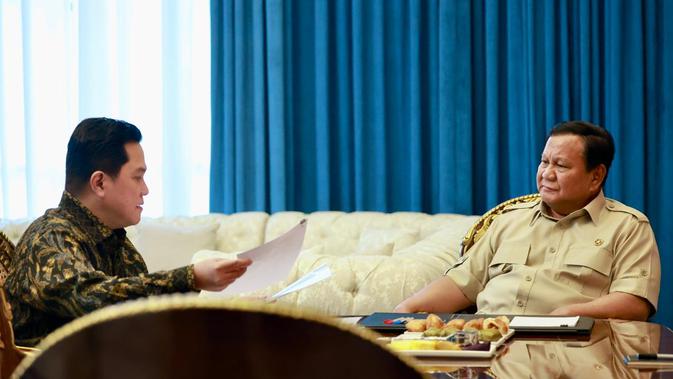 3 Arahan Prabowo ke Erick Thohir: Bonus Atlet Ditinjau Ulang hingga Pembangunan Pusat Olahraga