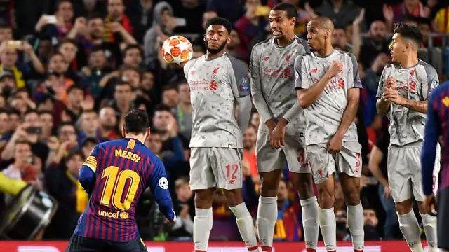Dua Gol Lionel Messi Antar Barcelona Taklukan Liverpool