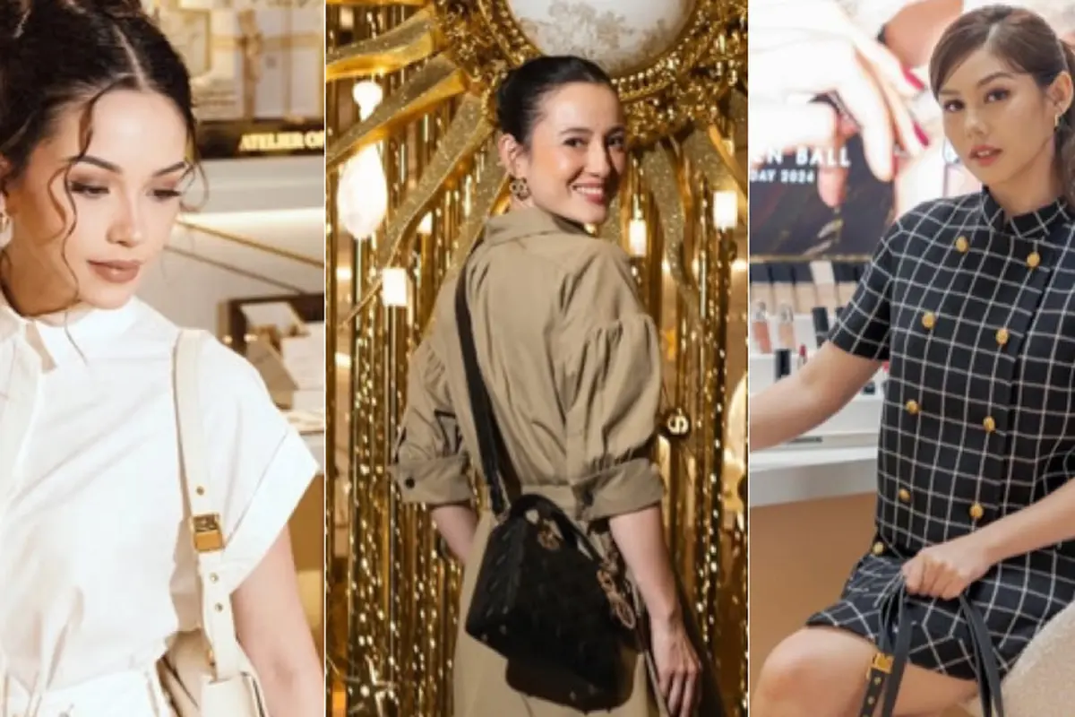 Para Artis Kenakan Tas Dior saat Hadir di Dior Beauty Holiday 2024