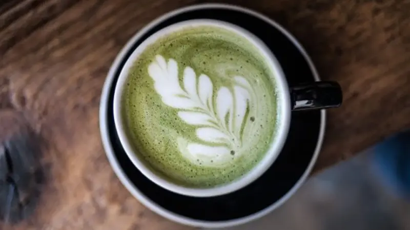 Ilustrasi Green Tea Latte