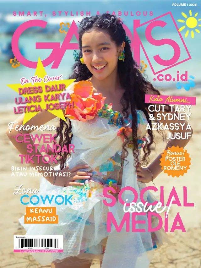Leticia jadi cover GADIS Sampul versi cetak 2026