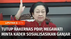 Rakernas ketiga PDI Perjuangan resmi ditutup. Ketua Umum Megawati Soekarnoputri meminta seluruh kader PDI Perjuangan, menjadi juru kampanye untuk bakal capres Ganjar Pranowo.