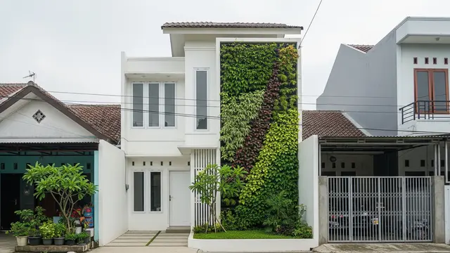 Desain Rumah di Lahan Bekas Kontrakan yang Kecil Tapi Tetap Stylish dengan Pemanfaatan Area Vertikal