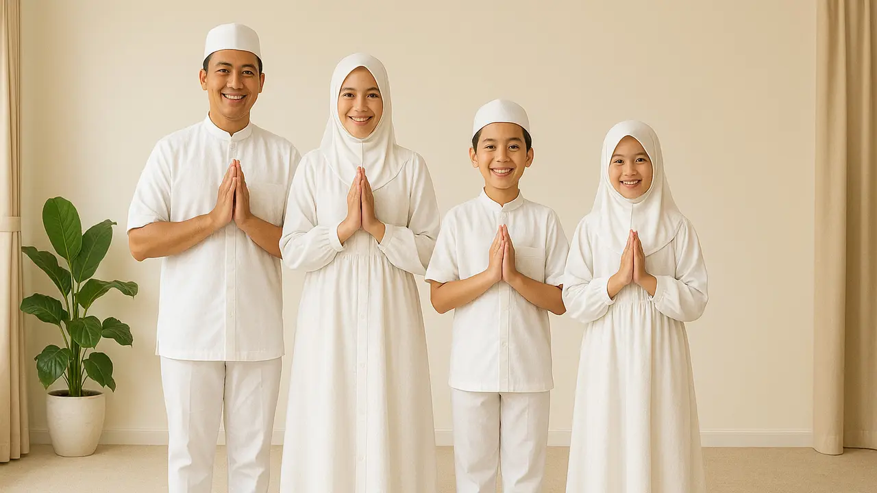 Rekomendasi Baju Kembaran untuk Idul Adha/via AI