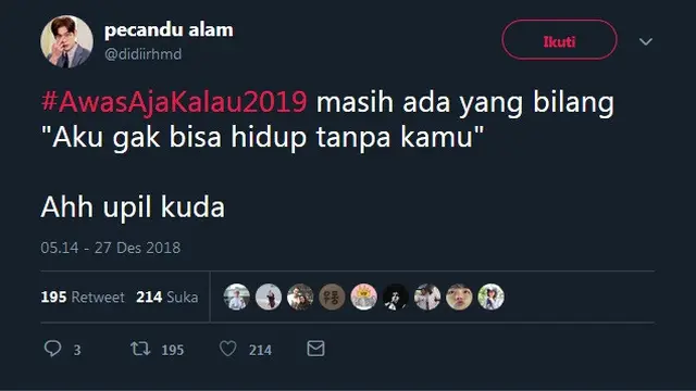 cuitan #awasajakalau2019 (foto: Twitter)