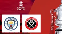 Piala FA - Manchester City Vs Sheffield United (Bola.com/Adreanus Titus)