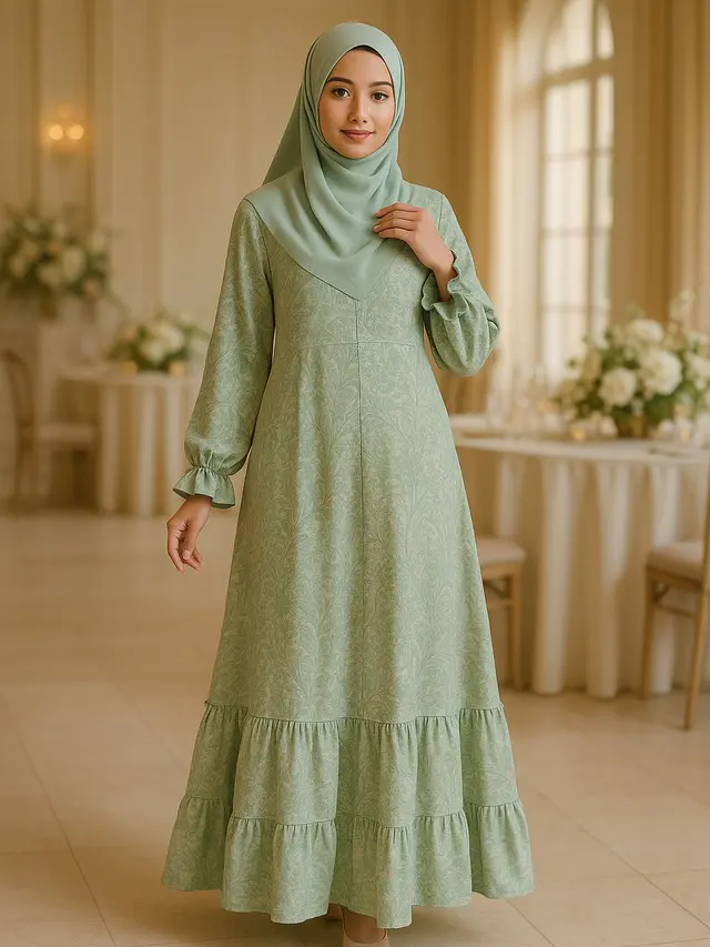 Model Batik Syar’i 2025 dengan Warna Pastel