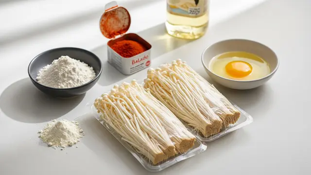Bahan Membuat Jamur Enoki Bumbu Balado