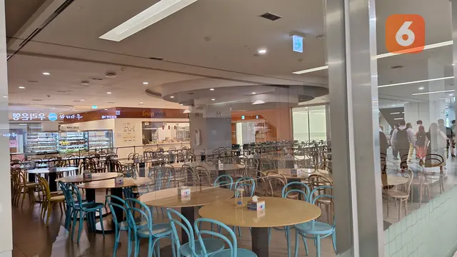 Fasilitas berupa tempat makan dan kafetaria di kantor pusat Samsung (Liputan6.com/Giovani Dio Prasasti)