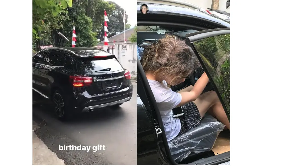 Maia Estianty beri hadiah mobil di ulang tahun Dul Djaelani (Foto: Instagram)