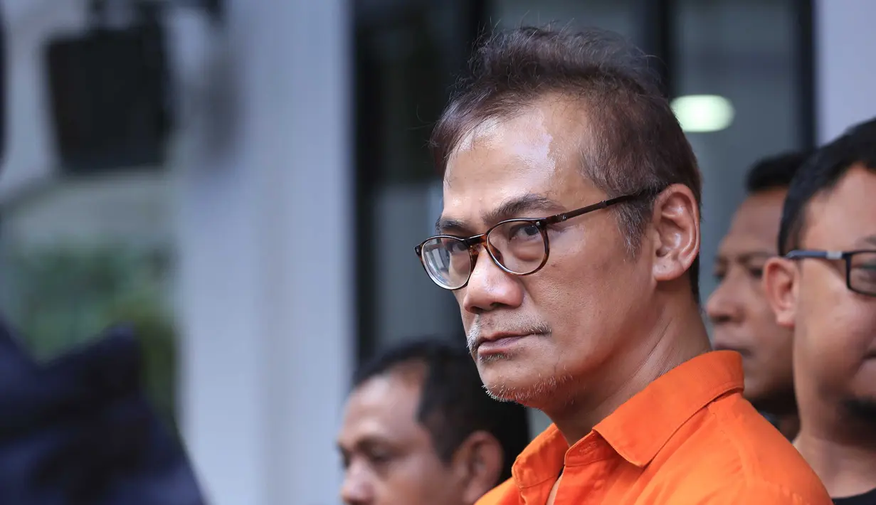 “Saya bersalah dan saya menyesali apa yang sudah terjadi,” kata Tio di Polda Metro Jaya, Jumat (22/12/2017). (Deki Prayoga/Bintang.com)