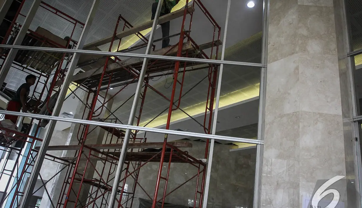 Biaya renovasi Gedung DPRD DKI Jakarta telah menghabiskan dana Rp 68 miliar. Foto diambil pada Jumat (14/11/2014). (Liputan6.com/Faizal Fanani)
