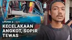 Akibat hilang kendali, ada dua angkutan kota di Depok terlibat tabrakan keras. Salah satu sopir tewas di lokasi kejadian lantaran terjepit badan mobil.