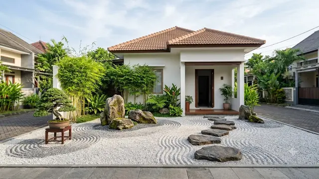 Ide Halaman Rumah Bergaya Kebun Desa Jepang