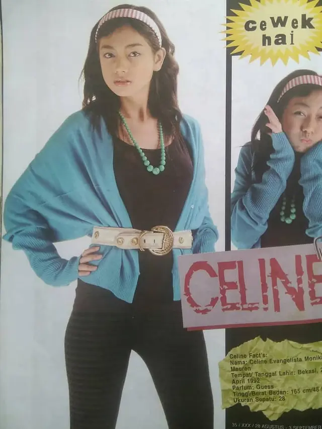 6 Potret Lawas Celine Evangelista di Awal Karier, Bikin Pangling