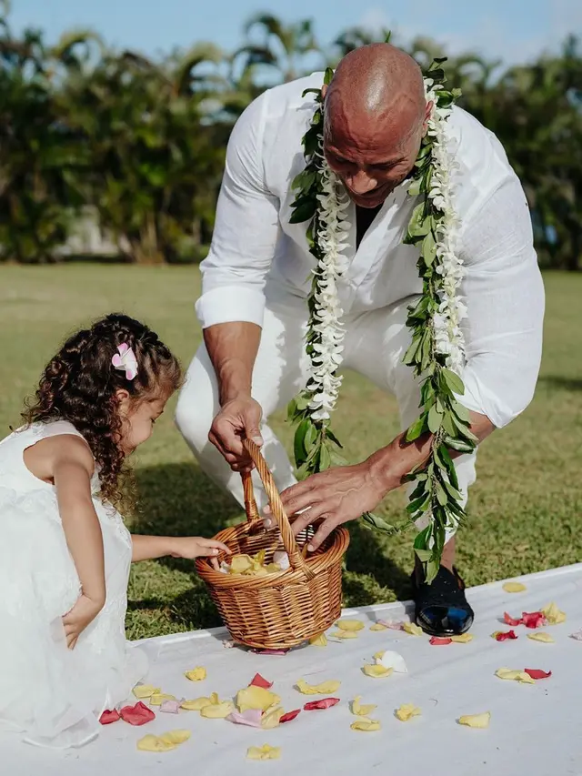 The Rock dan Jasmine (Instagram/ therock)