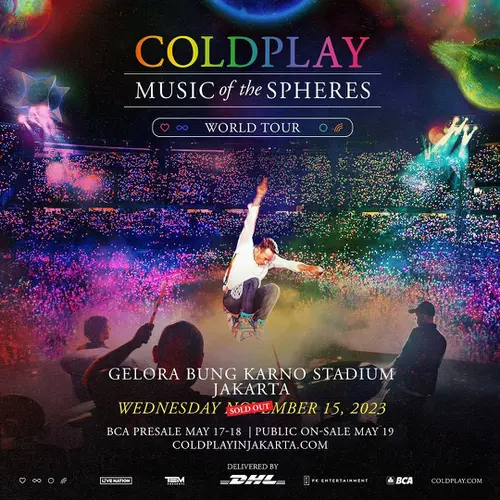 Tiket konser Coldplay di Jakarta sold out. (Instagram/ temgmt)